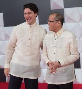 Prime Minister Justin Trudeau arrives to the welcome reception at the APEC Summit in Manila, Philippines on Wednesday, November 18, 2015. THE CANADIAN PRESS/Sean Kilpatrick