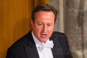 Britain's Prime Minister David Cameron attends the Lord Mayor's Banquet, at the Guildhall, in central London, Monday Nov. 16, 2015. In his high profile speech Cameron said Britain must show the same resolve it displayed against Hitler during the Blitz in order to defeat the threat of terrorism, announcing plans for a significant boost in spending on special forces. (Dominic Lipinski/PA via AP)  UNITED KINGDOM OUT  NO SALES NO ARCHIVE