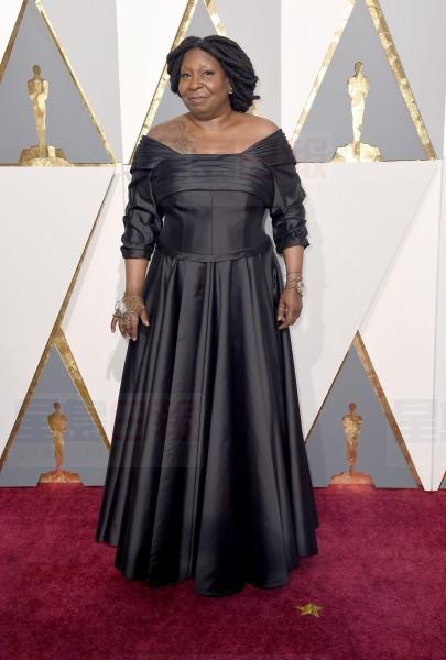 Whoopi Goldberg arrives at the Oscars on Sunday, Feb. 28, 2016, at the Dolby Theatre in Los Angeles. (Photo by Dan Steinberg/Invision/AP)
