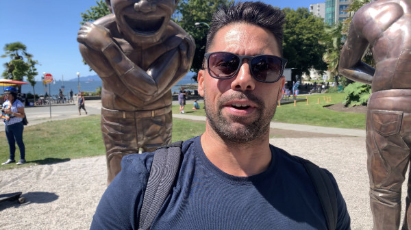 帕特里克覺得這個活動由意思。 張譽攝