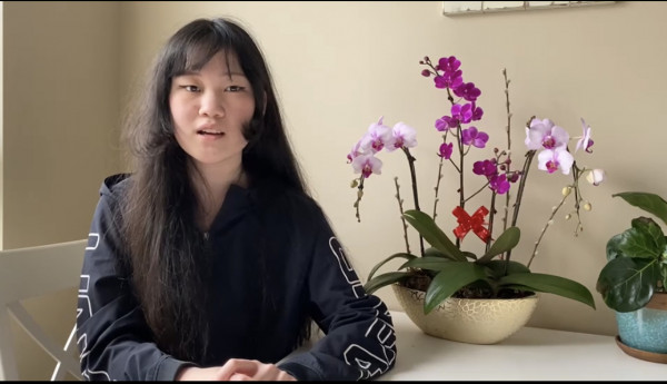 林思雨說，這樣人人都要戴口罩了。 張譽攝