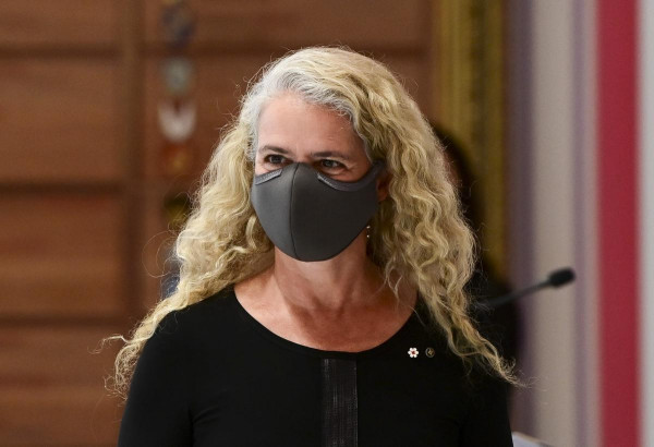 Governor General Julie Payette, shown at Rideau Hall in Ottawa on Aug. 18, 2020.