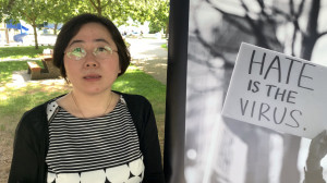 「反對仇恨亞裔犯罪關注組」共同創始人王立表示，小組只是代表社區發聲。   張譽攝