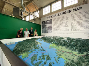 「柴倫哲地圖」的一部分再度回歸PNE展出。 張譽攝