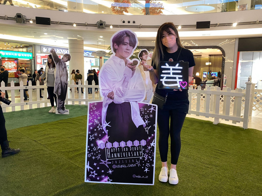 「加拿大姜濤應援團」的溫哥華代表 Aimee Yeung。