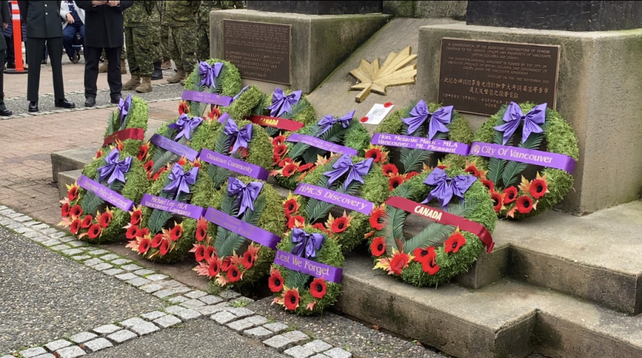 和平紀念儀式是華埠社區的傳統活動。張譽