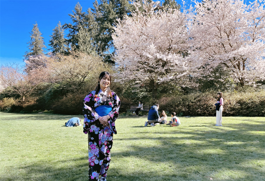 UBC學生容同學希望日後能赴日交流。星島記者王弘樹攝