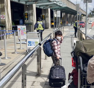 韓裔小朋友表示,他已在當地完成疫苗接種。星島記者王弘樹攝