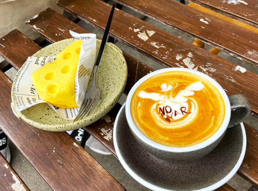 溫市咖啡廳推出的芝士蛋糕。星島記者王弘樹攝