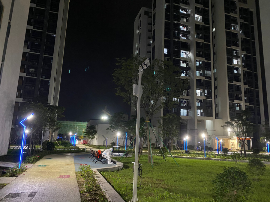 阿怡身處珠海的指定隔離設施，期待與爸爸的見面。受訪者提供