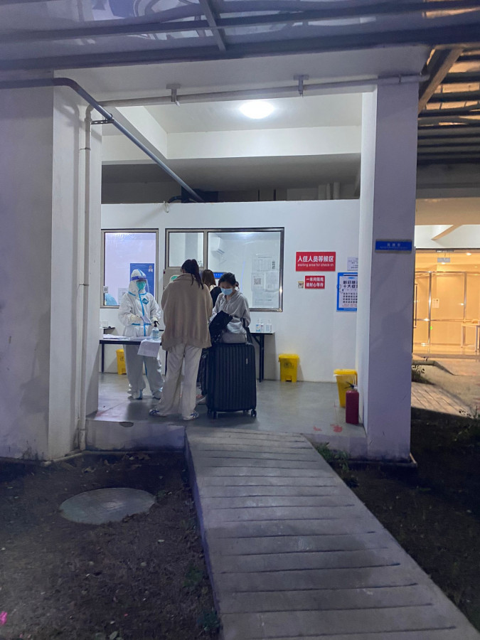 內地仍在實施「14+7」的隔離政策。受訪者提供