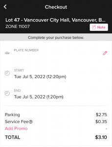 記者購買1小時停車費，費用為3.1元
