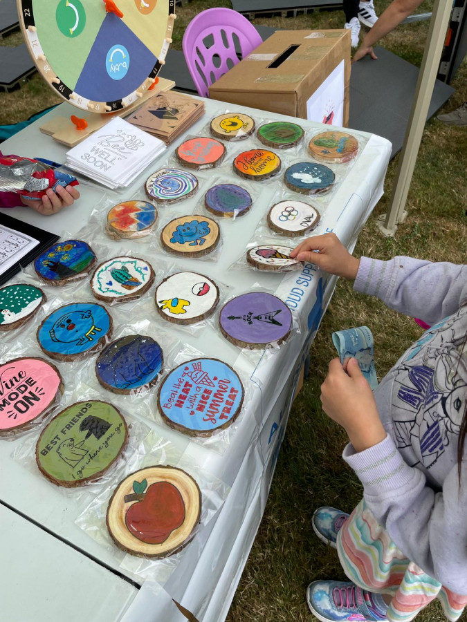 小呵呵兒童​​俱樂部孩子親手繪畫。主辦單位提供