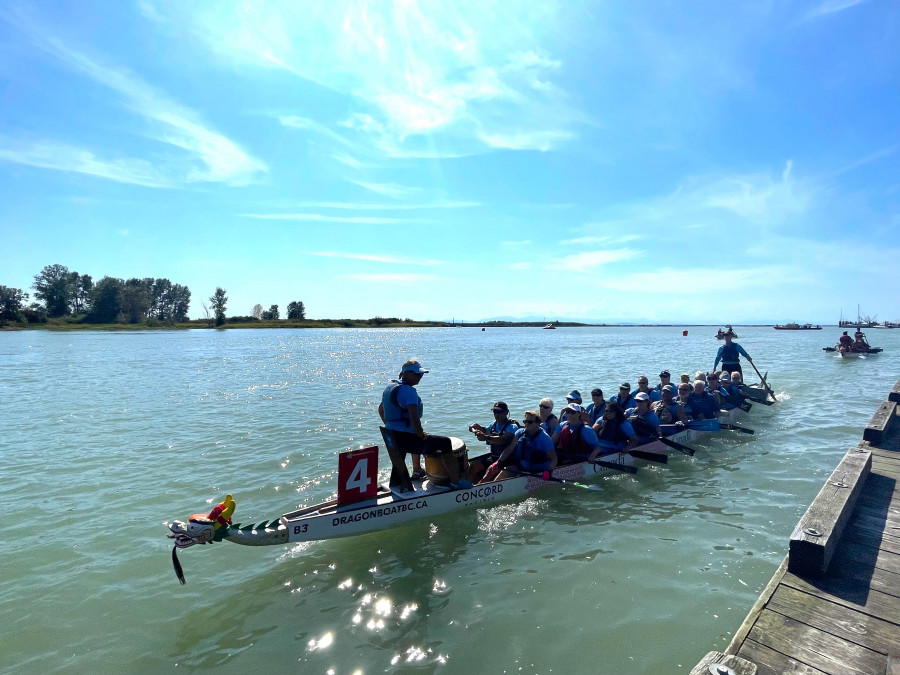  正在參賽的龍舟隊伍。星島記者王弘樹攝