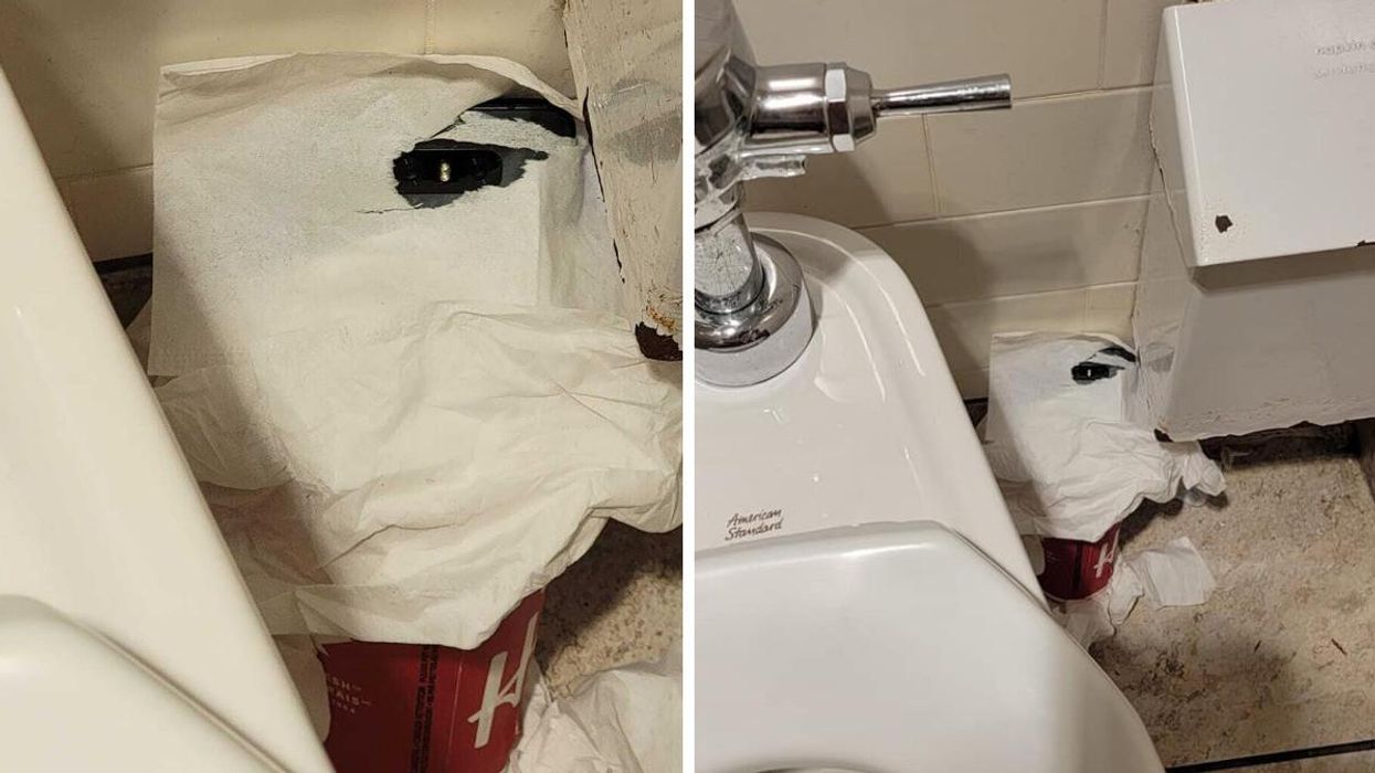 a-smartphone-camera-on-a-tim-hortons-cup-in-the-women-s-washroom-in-ontario