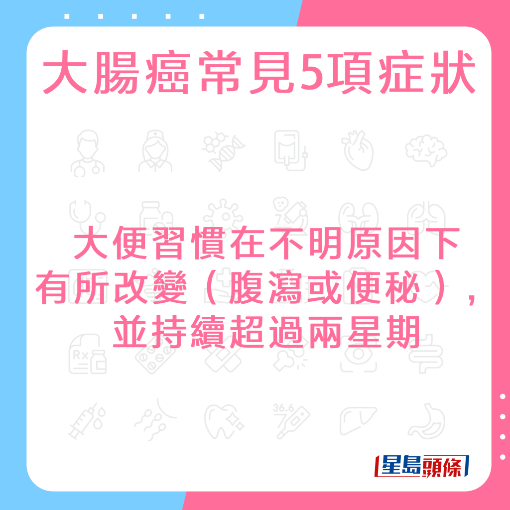 大腸癌常見症狀1