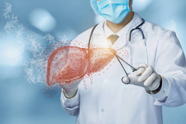 The concept of diagnosis and treatment of the patient liver.