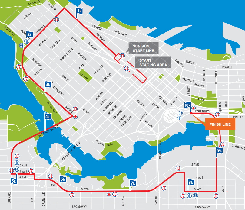 Vancouver-Sun-Run-2023-map