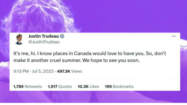 Taylor Swift_Trudeau_2023.07.06