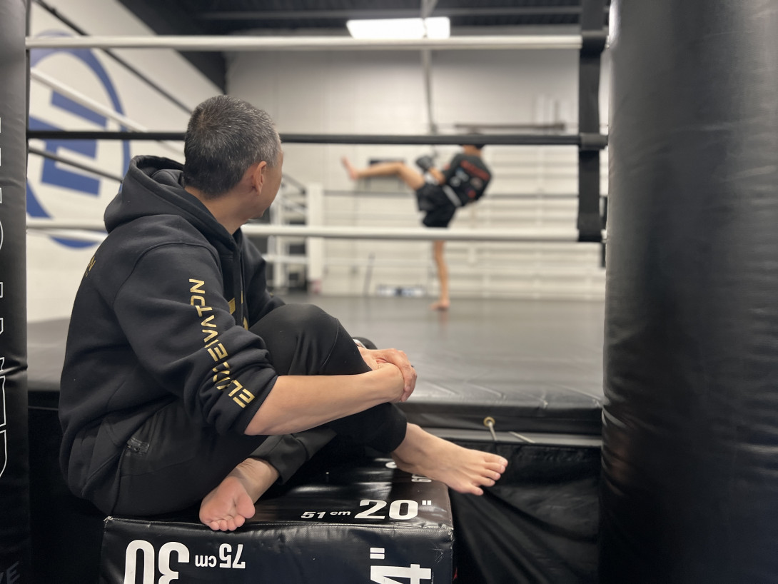 Issac 喜歡爸爸陪自己訓練,在爸爸面前也會特別賣力。