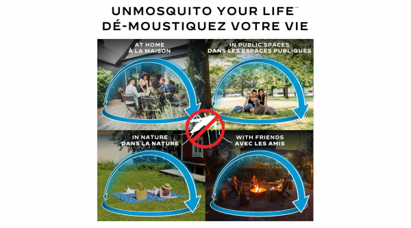 Thermacell Patio Shield Mosquito Repellent E-Series E65X Rechargeable Repeller; 20’ Mosquito Protection Zone; Includes 36-Hour Repellent Refill; No Spray, Flame or Scent; Docking Station