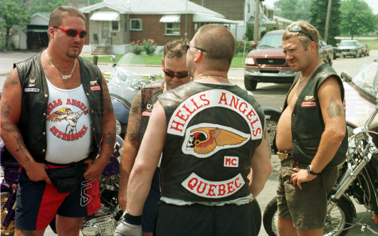 哈珀昨晚和地獄天使摩托車俱樂部住同一家酒店