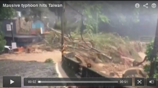 颱風「蘇迪羅」再致溫州平陽八人亡 台400公斤觀音像被吹斷