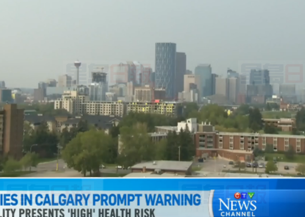 卡加利空氣質量因美森林大火比上海還差