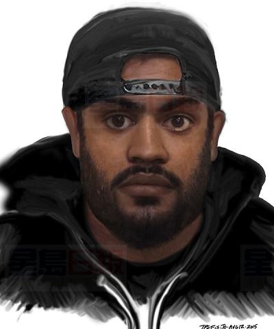 女子遭色魔拖至後巷侵犯 警公佈嫌犯手繪圖