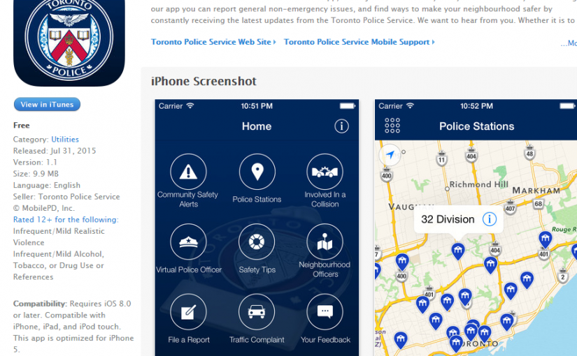 動一動手指就能聯絡警察 多倫多警方apps正式上線