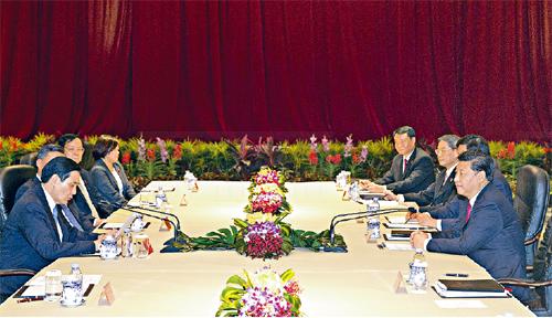 多圖：習近平馬英九私人晚宴現場