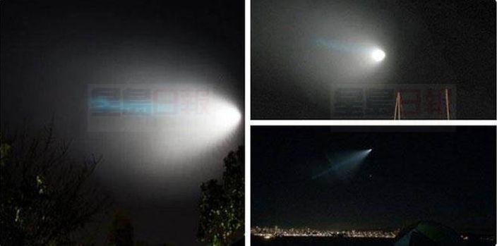 美軍試射飛彈 民眾以為係UFO
