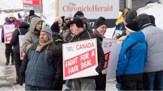 不滿福利加國最大日報社罷工 報社叫停裁員通知