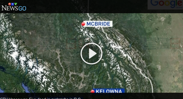 B.C.省雪崩 奪五名雪地車手生命