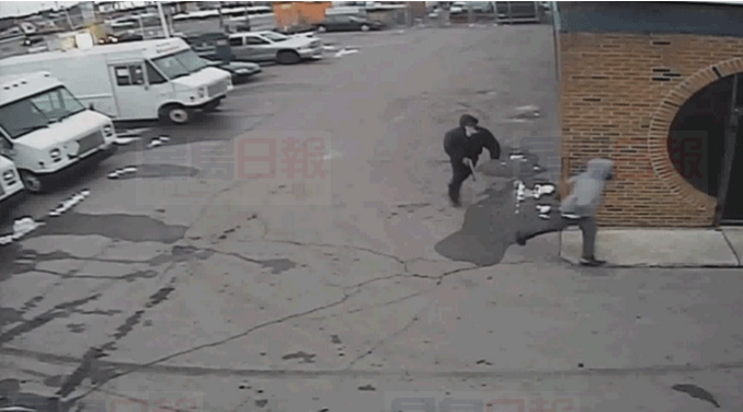 嫌犯隔窗射傷店內兩男子 監控視頻公佈