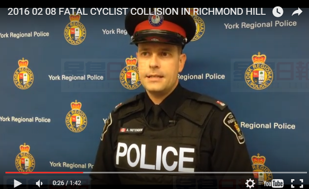 騎單車老漢被車撞當時沒事 幾天后死亡