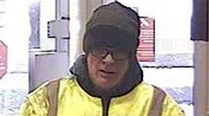 遞紙條搶銀行 警方公佈嫌犯視頻