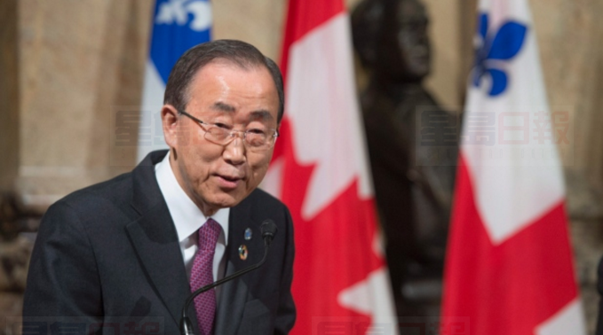 潘基文表揚加拿大對敘利亞難民危機所做反應