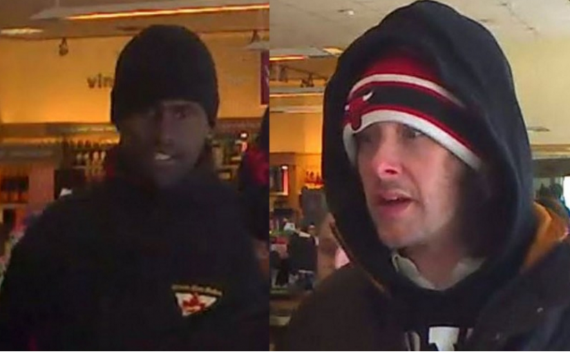 兩男子進店偷酒藏衣下 襲擊保安后逃走