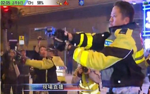 旺角警民衝突 警員曾鳴槍
