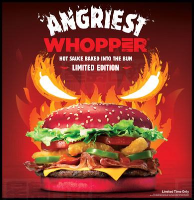 連鎖式漢堡店 Burger King推”暴怒漢堡”