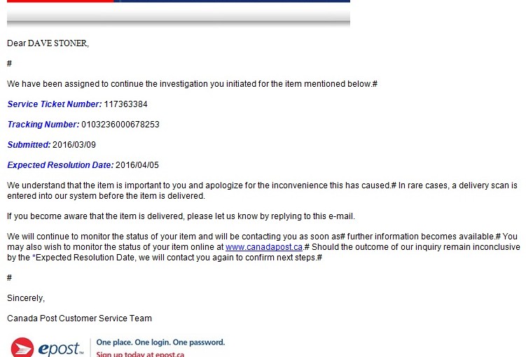 顧客：郵局寄出BB用品 寄丟一分拿不回