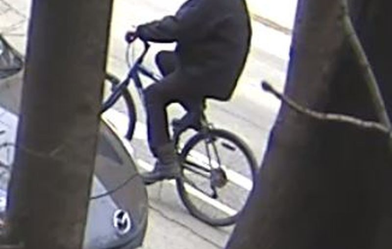 這名單車男搶手袋打女人 仍在逃（圖）