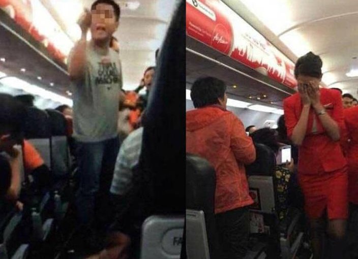 潑飲料推跌地勤 三中國客上黑名單被禁飛