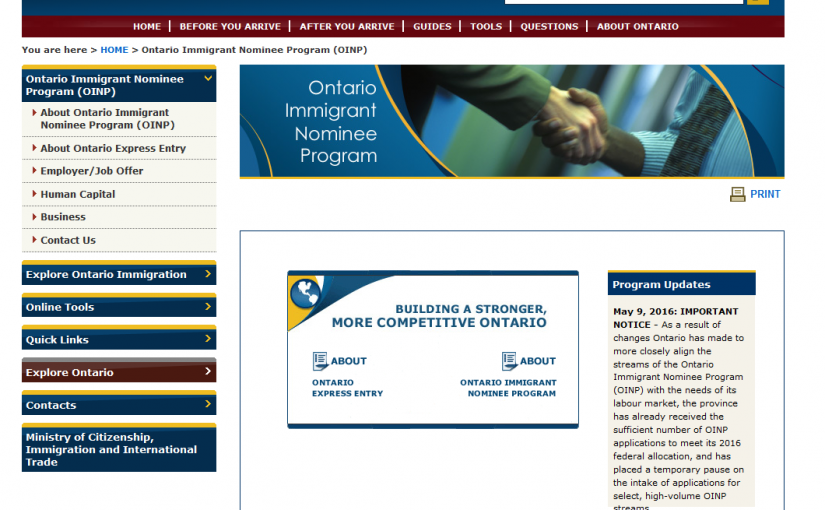 安省省推薦名額滿 EE加分申請項目停擺