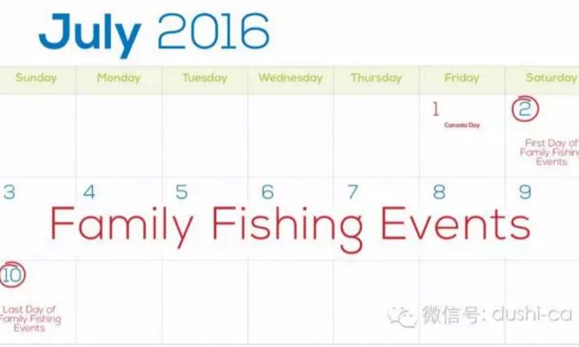 安省夏季免費釣魚日