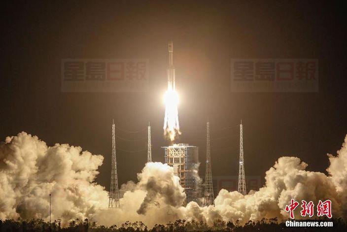 長征七號火箭海南發射成功
