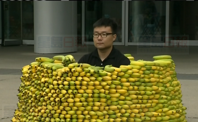 華裔藝術家 建“香蕉墻”詮釋文化衝擊