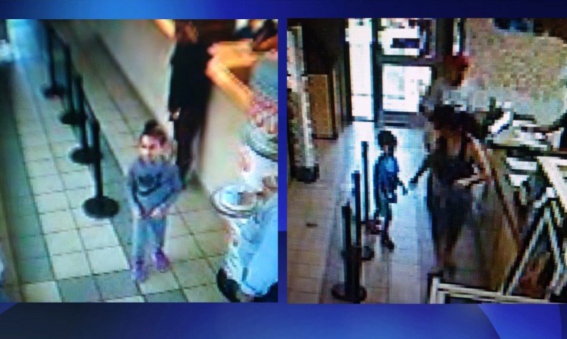 5歲失蹤女孩和一男子 被監視器拍下