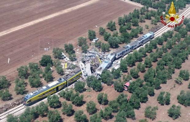 意大利火車相撞 已導致20人死亡